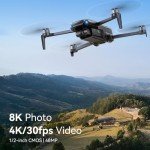 Ruko U11MINI 4K, Drones with Camera for Adults 4K Video 8K Photo, Under 249g, 3-Axis Gimbal EIS, 96 Min Flight Time, 20000ft FPV Transmission Professional Drone, AI Takeoff/Landing, Auto Return, GPS with Beeper, Beginner Friendly