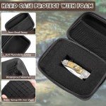 Relaxweex EVA Hard Case with Foam Protective Hard Case EVA Shockproof Outdoor for Storage of Drones, Digital Products, Electronic Instruments with Knife(6.7 x 4.7 x 3 Inch)