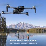 Ruko U11MINI 4K, Drones with Camera for Adults 4K Video 8K Photo, Under 249g, 3-Axis Gimbal EIS, 96 Min Flight Time, 20000ft FPV Transmission Professional Drone, AI Takeoff/Landing, Auto Return, GPS with Beeper, Beginner Friendly