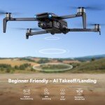 Ruko U11MINI 4K, Drones with Camera for Adults 4K Video 8K Photo, Under 249g, 3-Axis Gimbal EIS, 96 Min Flight Time, 20000ft FPV Transmission Professional Drone, AI Takeoff/Landing, Auto Return, GPS with Beeper, Beginner Friendly