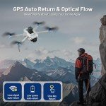 Drone with Camera for Adults 4K, GPS with Tablet Screen, 2-Axis Gimbal RC Drone Brushless Motor, Auto Return, Follow Me, Waypoint Fly, Optical Flow, Visual Tracking,60 Mins Flight, Foldable Transmission FPV Quadcopter