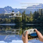 Drone with Camera for Adults 4K, GPS with Tablet Screen, 2-Axis Gimbal RC Drone Brushless Motor, Auto Return, Follow Me, Waypoint Fly, Optical Flow, Visual Tracking,60 Mins Flight, Foldable Transmission FPV Quadcopter