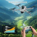 Drone with Camera for Adults 4K, GPS with Tablet Screen, 2-Axis Gimbal RC Drone Brushless Motor, Auto Return, Follow Me, Waypoint Fly, Optical Flow, Visual Tracking,60 Mins Flight, Foldable Transmission FPV Quadcopter