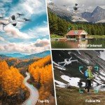 Drone with Camera for Adults 4K, GPS with Tablet Screen, 2-Axis Gimbal RC Drone Brushless Motor, Auto Return, Follow Me, Waypoint Fly, Optical Flow, Visual Tracking,60 Mins Flight, Foldable Transmission FPV Quadcopter