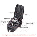 Waterproof Shockproof DJI FPV Backpack Portable Hard Case for DJI FPV Combo Drone, Remote Controller, Batteries, FPV Bag with YKK Zipper (Metal Grey)