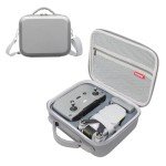 WOKEMA Father&I Drone 4K Mini / 2SE/2 Combo Accessories Only (Carry-ing) Protective Case Hard Storage Organizer Bag Holder for DJi Mini 4K / 2SE/2 Crossbody &Two Way Zipper, Grey (NOT Silicone)