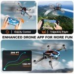 Drone with Camera for Adults, 2K HD FPV Drones with Upgrade Altitude Hold, One-Key Take Off/Landing, Speed Adjustment, Headless Mode, 2 Batteries, Toys Gifts for Teen Boys Girls, Beginner