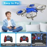 Oddire Mini Drone for Adults, Drones & Cars 2 in 1 Toy with One Key Take Off-Landing, Altitude Hold, Headless Mode, 360° flip, Car Mode, 2 Batteries,