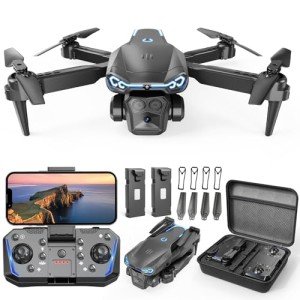 X-shop Drone with Camera for Kids & Adults, 1080P HD Mini FPV Drones with Altitude Hold, One-Key Take Off/Landing, Headless Mode, 360° Flips, Speed Adjustment, Toys Gifts for Boys Girls, Beginner