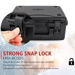 Hard Case with IP67 Waterproof Shockproof Tool Box for Microphone, Drones, Camera, Equipments, Portable Storage Case, 12.2 x 9.8 x 5.5 Inch