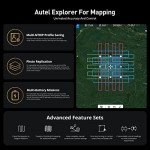 Autel Robotics EVO II PRO RTK V3, Real-time Centimeter-Level Positioning, Remote ID, S-ony 1'' 6K/30fps HDR Camera, GNSS Base Station & PPK Support, 38 Minutes, 15KM Transmission, for Mapping/Photogrammetry/Urban Planning/Searching