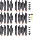 24-Piece Mini 2 Propeller Replacement Low-Noise and Quick-Release Blades Compatible with DJI Mini 2 / Mini SE/Mini 2 SE/Mini 4K Drones, Orange
