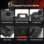 Drone Case for DJI Mini 4K: Waterproof Hard Travel Cases with Custom Foam for DJI Mini 2 /2 SE Fly Combo, Large Carrying Box for Drone, Batteries, Charger, Cable, Propeller & Accessories (Case Only)