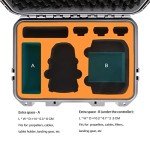 Drone Case for DJI Mini 2 SE: Waterproof Hard Travel Cases with Custom Foam for DJI Mini 4k/2 Fly Combo, Large Carrying Box for Drone, Batteries, Charger, Cable, Propeller & Accessories (Case Only)