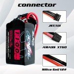 CNHL 6S Lipo Battery 1100mAh 100C 22.2V Lipo Battery with XT60 Plug for FPV Rc Racing Drone Quadcopter Airplane Helicopter(2 PCS)