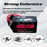 CNHL 6S Lipo Battery 1100mAh 100C 22.2V Lipo Battery with XT60 Plug for FPV Rc Racing Drone Quadcopter Airplane Helicopter(2 PCS)
