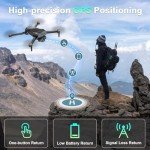 X-shop GPS Drone with 4K Camera Adults, LCD Screen Controller, SD Card, Brushless Motor, FPV Quadcopter with Long Control Range, 60 Mins Flight, Auto Return to Home, Headless Mode, Beginner Gift