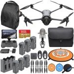 DJI Mavic 4 Pro Drone with 512GB Creator Combo – 6 Batteries, 6K60 HDR, 100MP, 51-Min Max Flight Time, 18.6-Mile Range, ActiveTrack 360 Subject/Vehicle Tracking, Omnidirectional Avoidance Bundle with 128GB Memory, Backpack + More