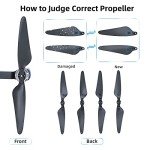 Ruko F11/F11PRO/F11GIM/F11GIM2 Drone Replacement Foldable Propeller Blades (4PCS) - Essential Drone Accessories and Spare Parts