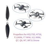 8Pcs HS175D Propellers for HS175D F11MINI F7 Mini Q5 Q7 Q8 M7 WF31 HT50 Drone Propellers Blades Replacement Parts Drone Accessories