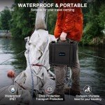Lekufee Waterproof Hard Carrying Case for DJI Mini 4 Pro/4/3 Pro/3 Drone & RC 2/RC/N2/N1 Controller & Accessories
