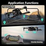 Toladrone TD12LCD Drone with Camera, Foldable RC Drone with LCD Screen Remote Control Brushless Motor Dron Optical Flow Positioning Drones for Adults Quadcopter for Beginners