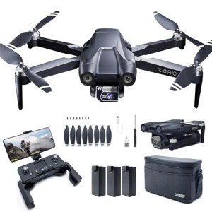 CHUBORY X10 PRO GPS Drone with Camera for Adults 4K UHD, 90 Min Long Flight Time,3280 FT Long Control Range, Auto Return, Follow Me, Brushless Motor, 5G FPV RC Quadcopter for Beginners(<0.55bl)