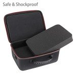 Hard Case with DIY Customizable Foam Inserts, EVA Shock Resistant Outdoor Hard Case for Small Drones, Storage and Transporting SLR Cameras, Digital Video Cameras, Pistols, Portable Speaker And More