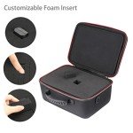 Hard Case with DIY Customizable Foam Inserts, EVA Shock Resistant Outdoor Hard Case for Small Drones, Storage and Transporting SLR Cameras, Digital Video Cameras, Pistols, Portable Speaker And More
