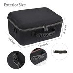 Hard Case with DIY Customizable Foam Inserts, EVA Shock Resistant Outdoor Hard Case for Small Drones, Storage and Transporting SLR Cameras, Digital Video Cameras, Pistols, Portable Speaker And More