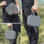 PONYRC Carrying Case for DJI NEO, Portable PU Leather Travel Storage Bag for DJI NEO Drone and Accessories, Grey