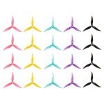 20pcs Fpv Drone Props Propeller: Gemfan Hurricane 51477 Tri-Blade 5 Inch Props for 4S 6S FPV Freestyle Racing, 10xCW 10xCCW
