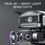 X-Verse SJRC F22 S2+ XR Drones with Camera for Adults 4K, RC Screen, 6KM RC Distance, 2 Axis Gimbal +EIS+Repeater, Professional Drone with Obstacle Avoidance, 3 Batteries for 120min Max Flight Time