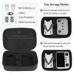 PONYRC Portable Storage Bag for DJI Mini 3/3 Pro - Waterproof PU Leather Carrying Case for DJI Mini 3/3 Pro Drone and Accessories