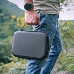 PONYRC Portable Storage Bag for DJI Mini 3/3 Pro - Waterproof PU Leather Carrying Case for DJI Mini 3/3 Pro Drone and Accessories