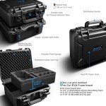 Lekufee Waterproof Hard Carrying Case for DJI Mavic 4 Pro Drone, Fly More Combo, DJI RC Pro 2/RC 2, Battery (7 pcs), Charging Hub, and other Accessories(Case Only)