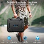 Lekufee Waterproof Hard Carrying Case for DJI Mavic 4 Pro Drone, Fly More Combo, DJI RC Pro 2/RC 2, Battery (7 pcs), Charging Hub, and other Accessories(Case Only)