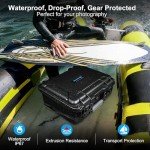 Lekufee Waterproof Hard Carrying Case for DJI Mavic 4 Pro Drone, Fly More Combo, DJI RC Pro 2/RC 2, Battery (7 pcs), Charging Hub, and other Accessories(Case Only)