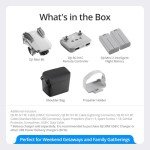 DJI Mini 4K Camera Drone Combo, Drone with 4K UHD Camera for Adults, Under 249 g, 3-Axis Gimbal Stabilization, 10km Video Transmission, Auto Return, 2 Batteries for 62-Min Max Flight Time, QuickShots