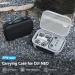 FPVtosky Neo Carrying Case Drone Portable Bag for DJI Neo Fly More Combo Compact Bag with RC-N3 Storage Drone Accessories Black