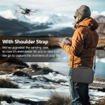 FPVtosky Neo Carrying Case Drone Portable Bag for DJI Neo Fly More Combo Compact Bag with RC-N3 Storage Drone Accessories Black