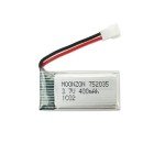 MOONZON 5PCS 3.7V 400mAh Lithium Battery with 5-in-1 Charger for Syma Q11 H99W JJRC H31 H6C H98 TR-C385 TR-F22 TR-P51 Quadcopter Spare Parts Aircraft Model Drone