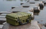 MEIJIA Portable All Weather Waterproof Camera Case with Customizable Fit Foam,Fit Use of Drones,Camera,Equipments,Pistols, 15.98x12.99x6.85inches(Green)