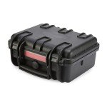 Amazon Basics Hard Camera Case, Small, Black, Solid, 12"L x 11"W x 6"H