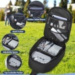 PGmoon Carrying Case Compatible with DJI Mini 3 / Mini 4 Pro, Sling Travel Drone Carrying Case with Multi-Pockets for RC Controller, Charging Hub and More Accessories (Patent Design)