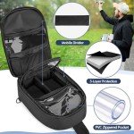 PGmoon Carrying Case Compatible with DJI Mini 3 / Mini 4 Pro, Sling Travel Drone Carrying Case with Multi-Pockets for RC Controller, Charging Hub and More Accessories (Patent Design)