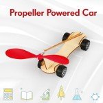 Libima 40 Pcs Plastic Propeller for STEM Activities Fold Resistant Propeller Blades with Rubber Band Hooks for Airplanes and Helicopters from Research Institution, 7.1 Inches(Red)