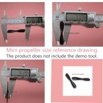 skrnrhrery The Propeller Blades, UAV Propeller Used to Remote Control The Glider Special Nylon 46 Mm Blade Shaft 0.8 Mm of Positive and Negative Mini UAV Propeller Aircraft Parts