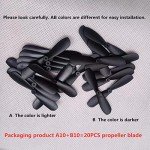 skrnrhrery The Propeller Blades, UAV Propeller Used to Remote Control The Glider Special Nylon 46 Mm Blade Shaft 0.8 Mm of Positive and Negative Mini UAV Propeller Aircraft Parts