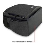 USA Gear Drone Backpack - Drone Case Compatible with DJI Mavic Pro, Spark Mini, Ryze Tello, Yuneec Breeze and More - Customizable Interior, Weather Resistant, Storage for Drone Accessories - Black